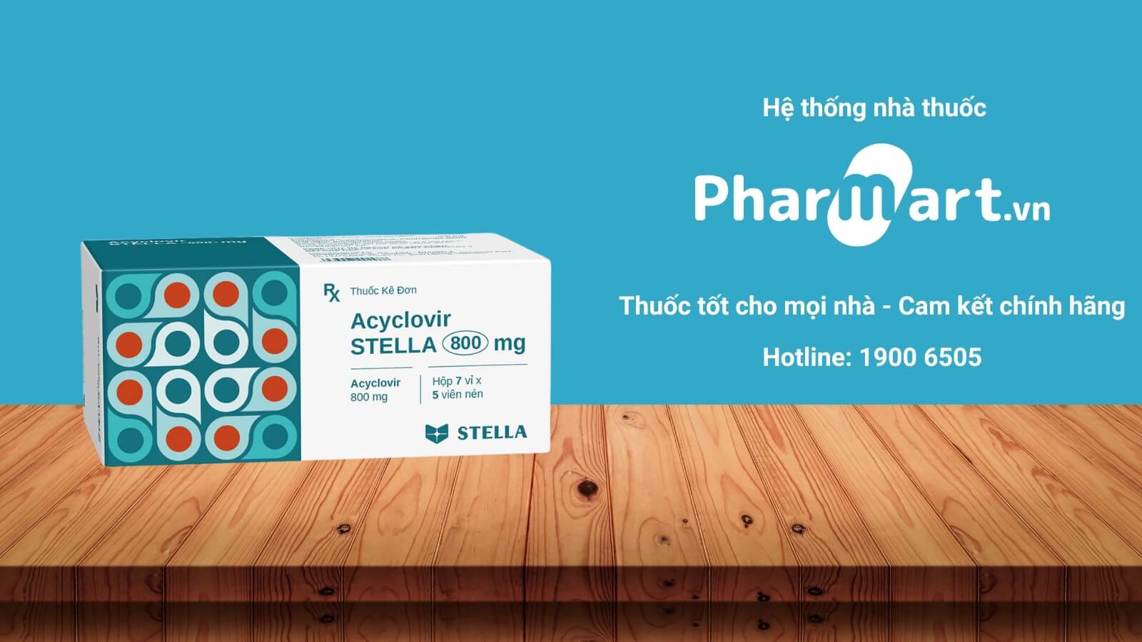 Mua  Acyclovir stella 800mg ch&iacute;nh h&atilde;ng tại Hz888a.com