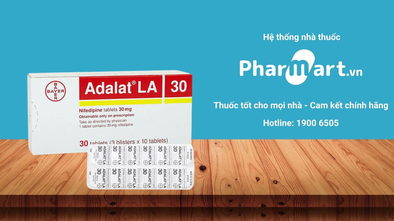 Mua Thuốc Adalat LA 30mg chính hãng tại Hz888a.com