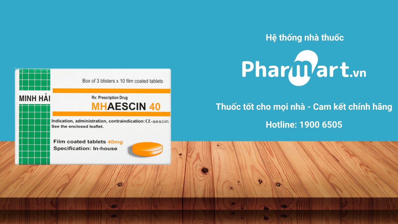 Mua ngay Aescin 40mg tại Hz888a.com