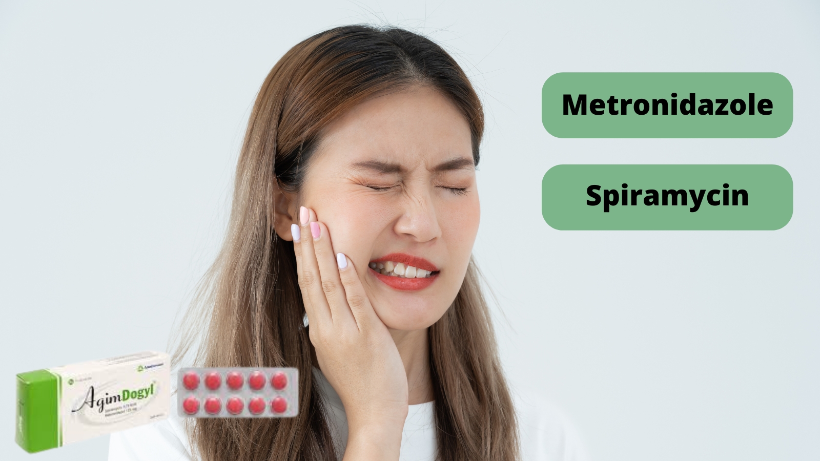 Thuốc l&agrave; sự kết hợp giữa hai th&agrave;nh phần kh&aacute;ng sinh l&agrave; Metronidazol v&agrave; Spiramycin