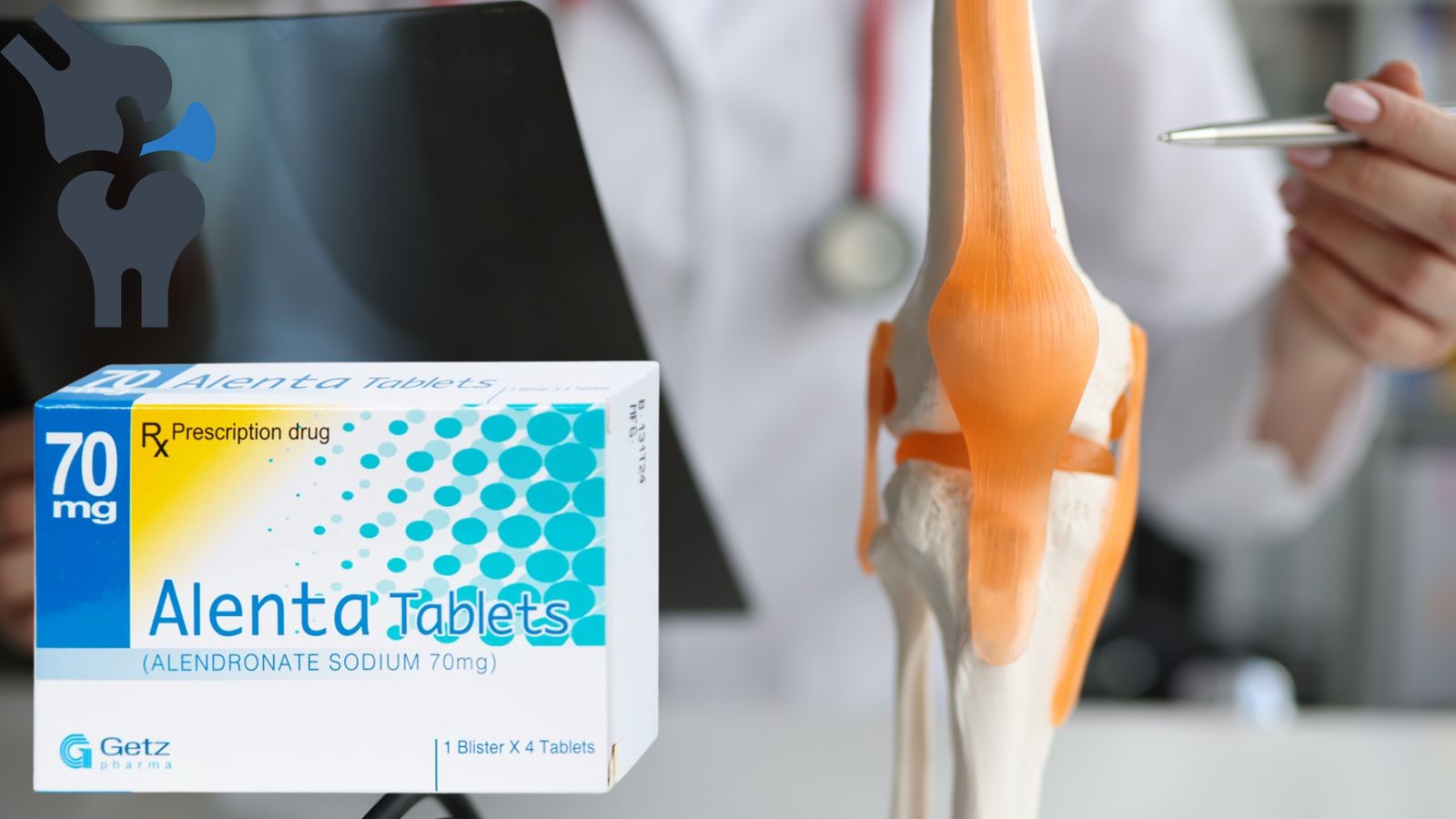 Alendronic acid th&agrave;nh phần ch&iacute;nh của Alenta 70