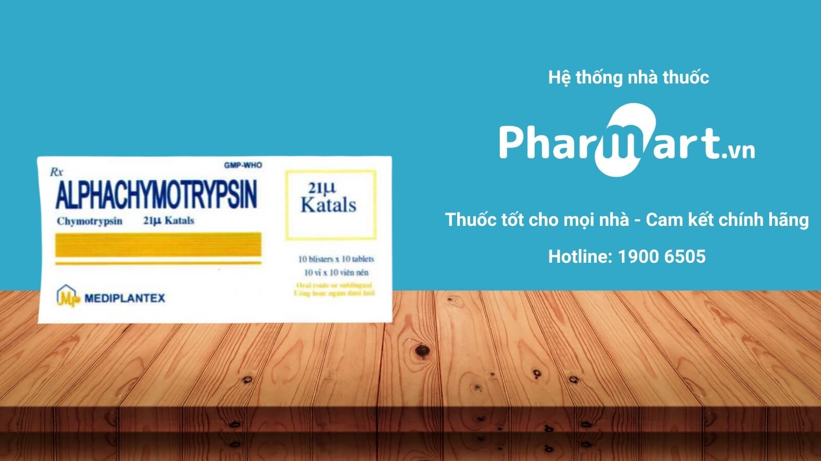 Mua ngay thuốc Alpha Chymotrypsin Mediplantex tại Hz888a.com