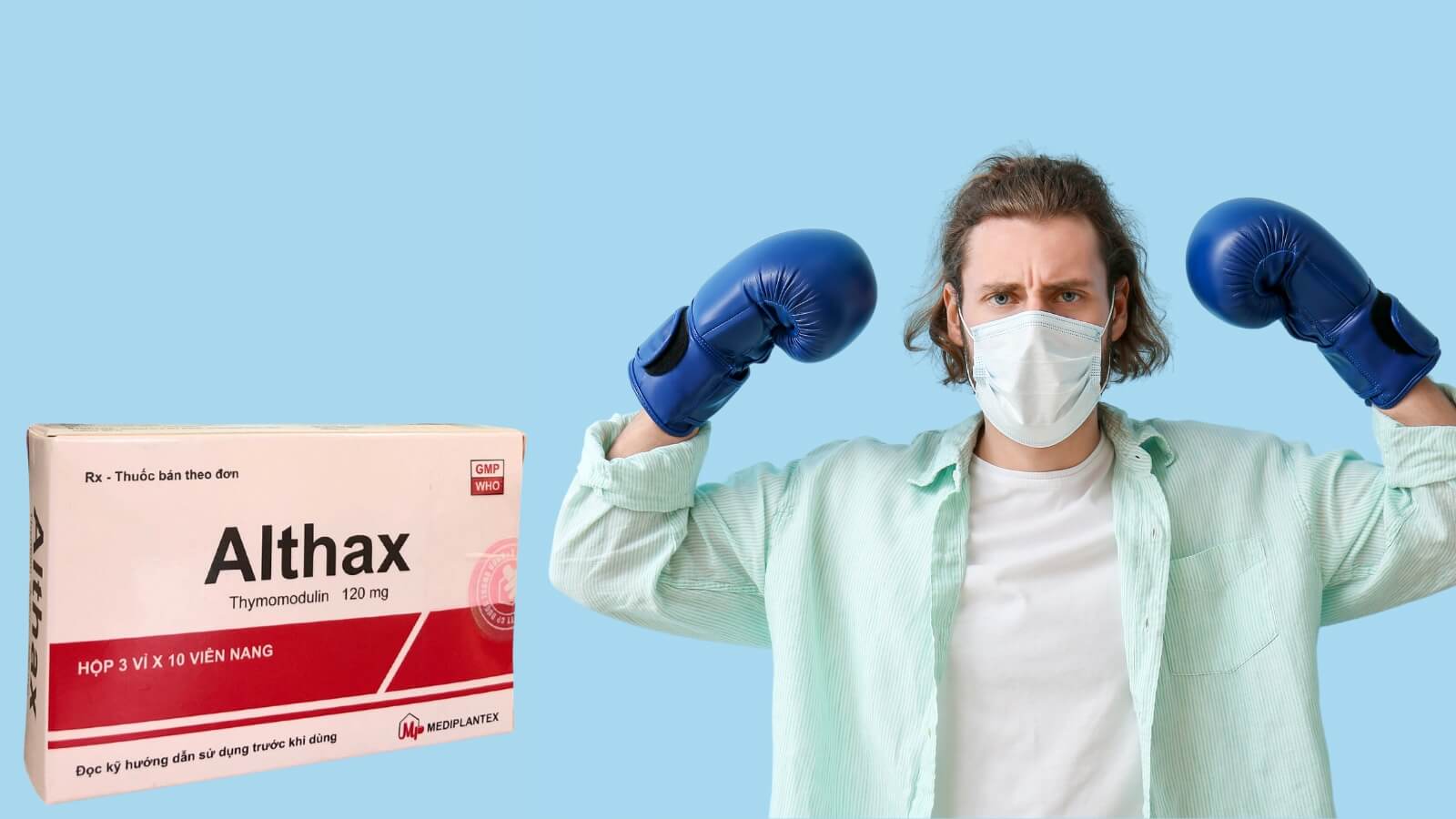 Thuốc Althax chứa Thymomodulin c&oacute; t&aacute;c dụng điều h&ograve;a miễn dịch