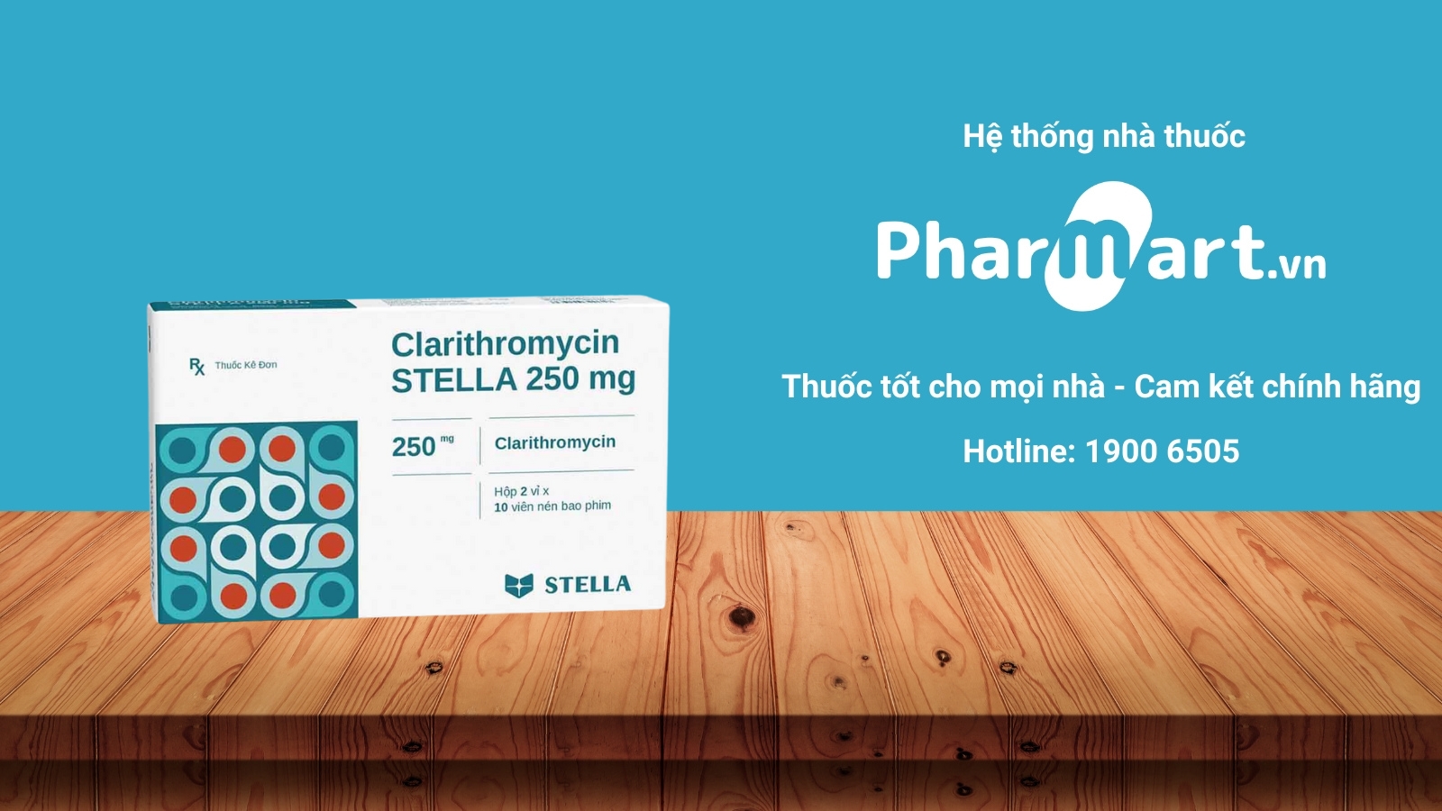Mua ngay thuốc Clarithromycin 250mg ch&iacute;nh h&atilde;ng tại Hz888a.com