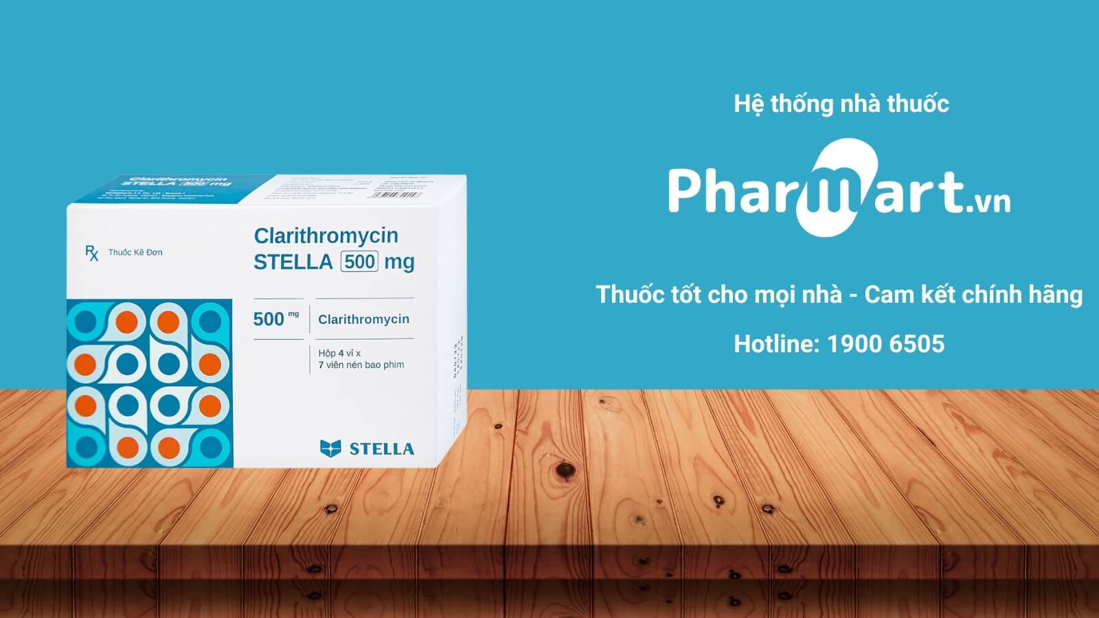 Mua Thuốc Clarithromycin Stella 500mg ch&iacute;nh h&atilde;ng tại Hz888a.com