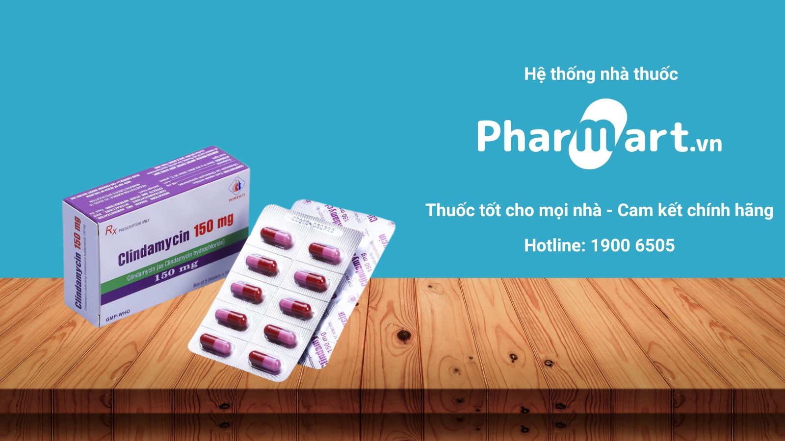Mua ngay Clindamycin 150mg domesco ch&iacute;nh h&atilde;ng tại Hz888a.com