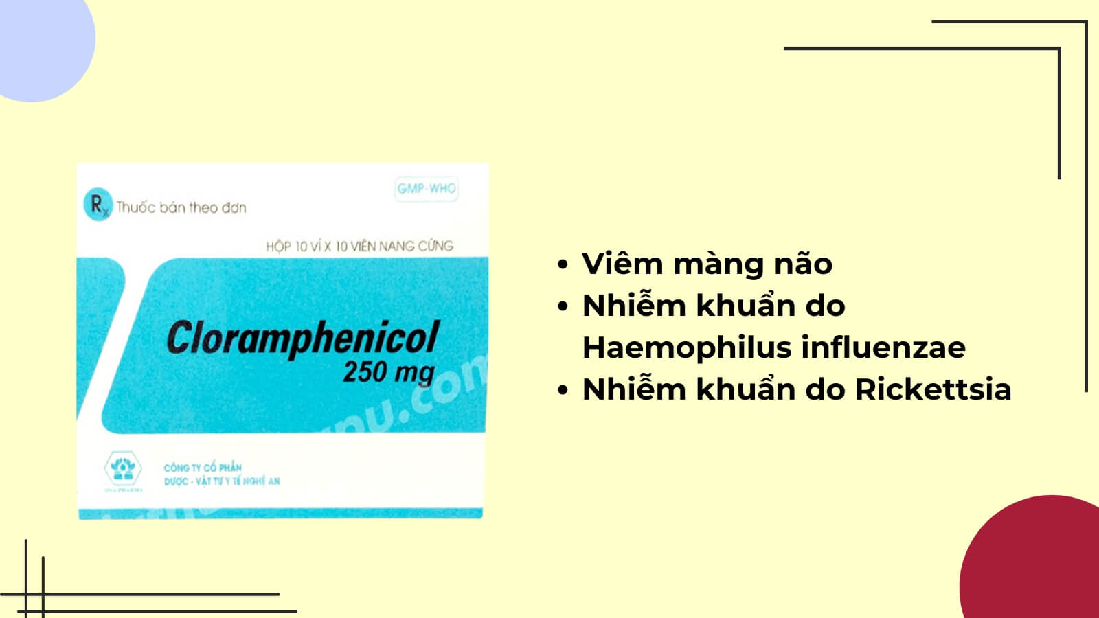 Mua ngay Cloramphenicol 250mg tại Hz888a.com