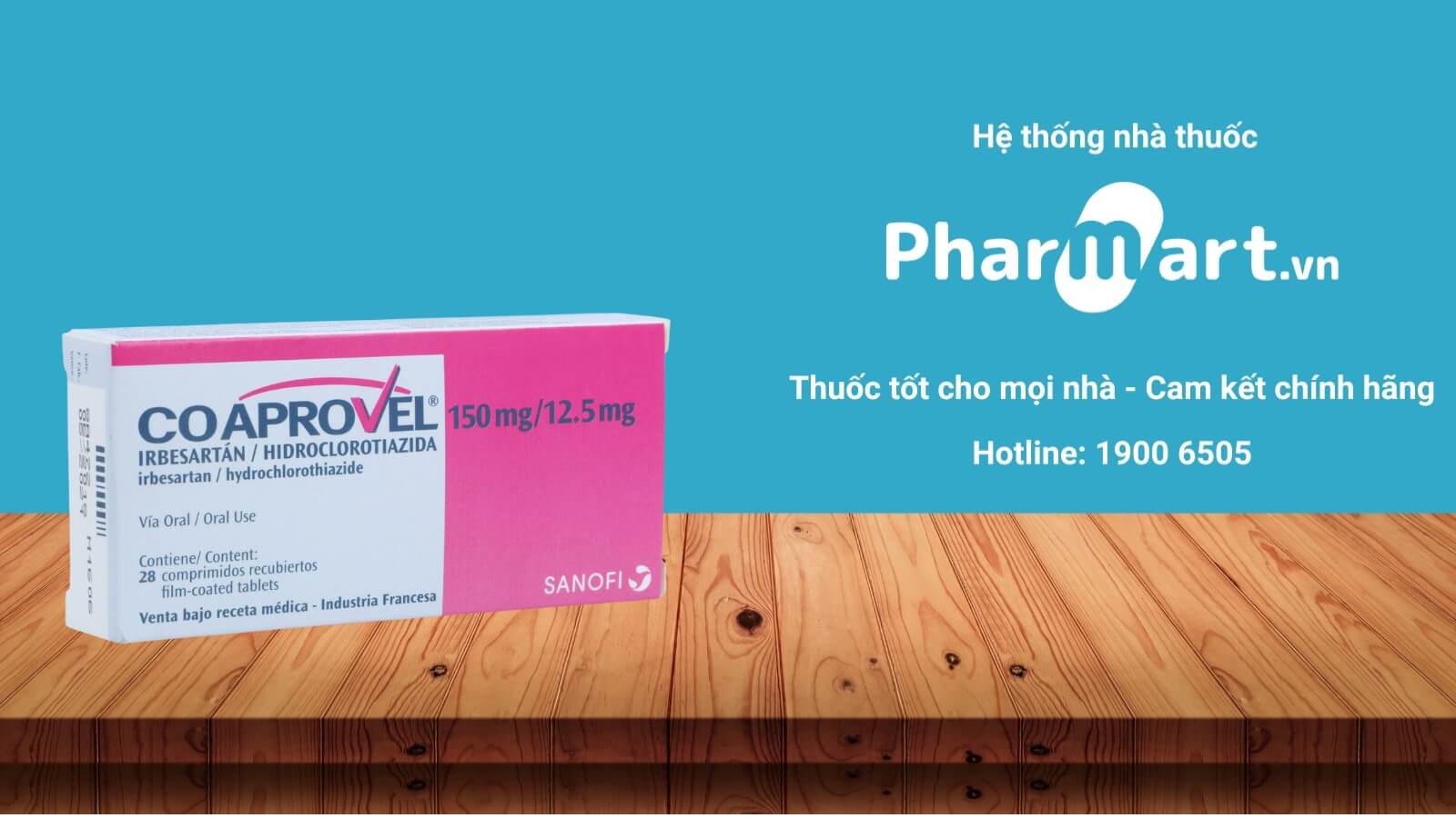 Mua ngay thuốc Coaprovel 150 12.5 ch&iacute;nh h&atilde;ng tại Hz888a.com