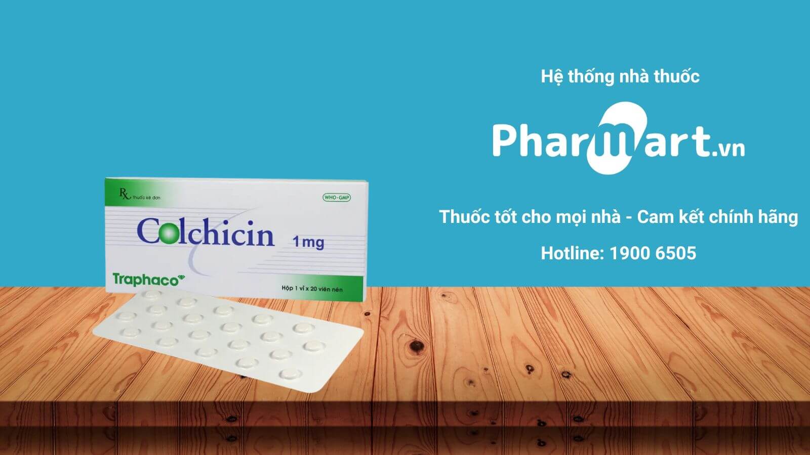 Mua ngay Colchicin Traphaco ch&iacute;nh h&atilde;ng tại Hz888a.com