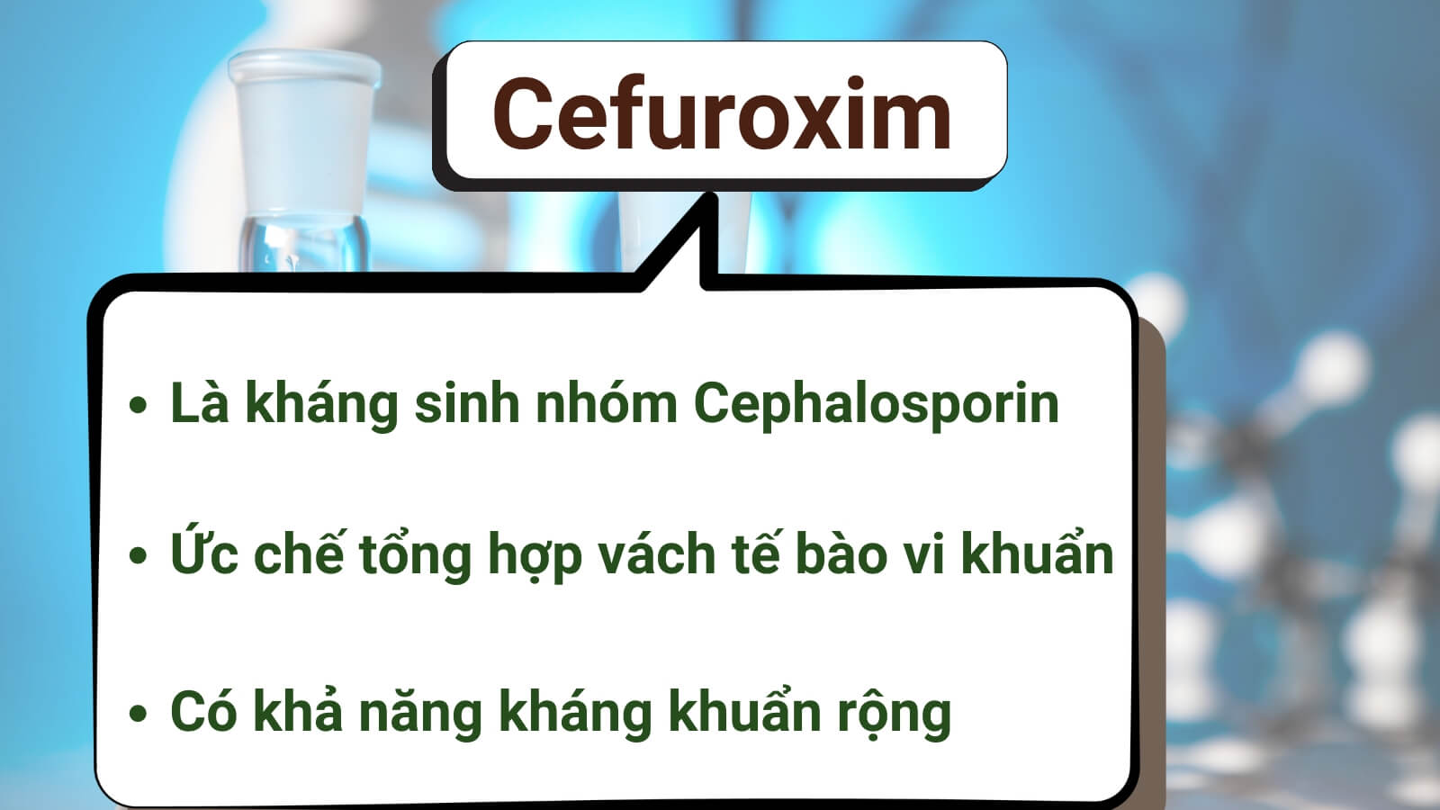 Cefuroxim c&oacute; t&aacute;c dụng diệt khuẩn hiệu quả