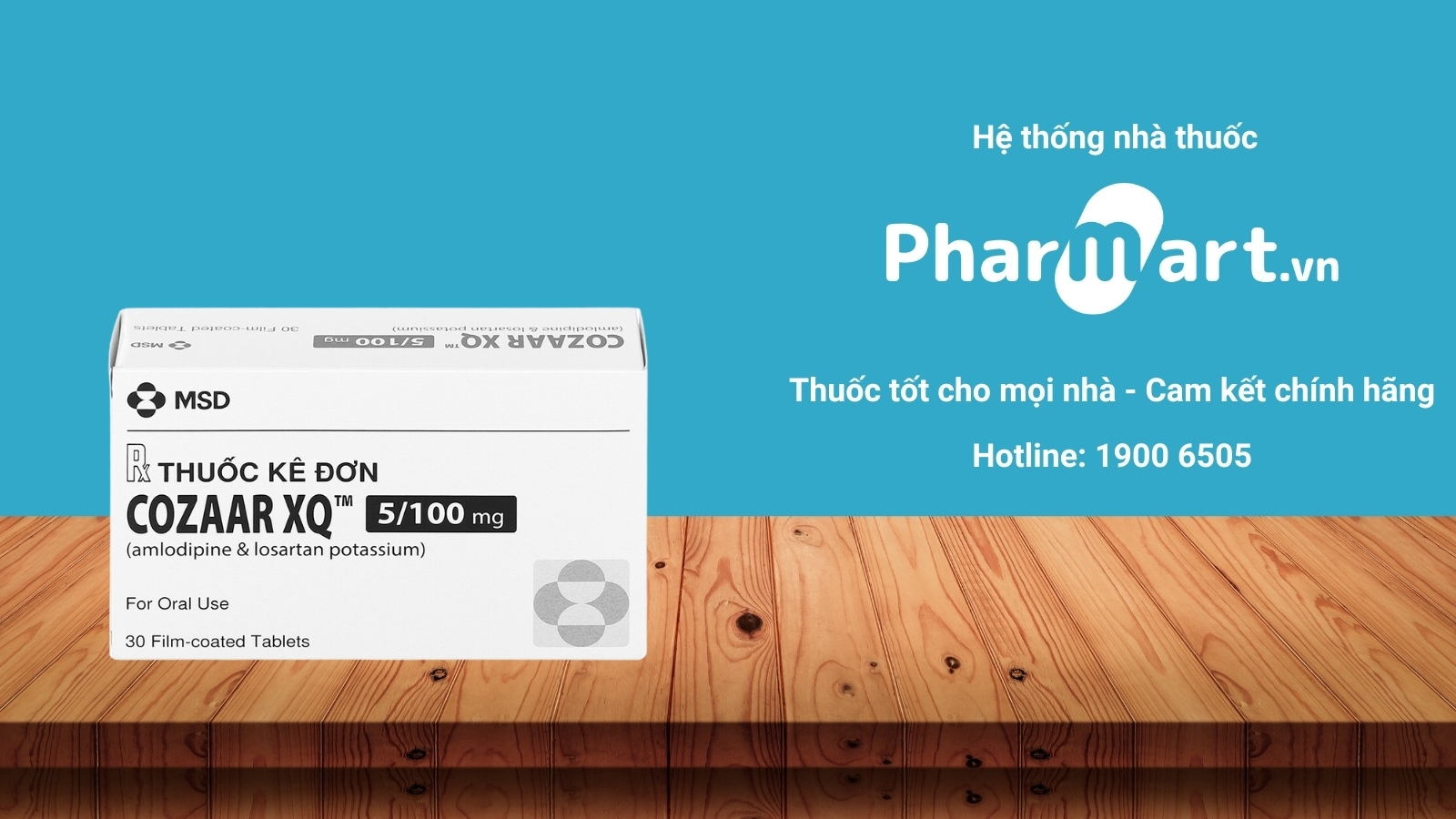 Mua ngay thuốc COZAAR XQ 5/100mg ch&iacute;nh h&atilde;ng tại Hz888a.com