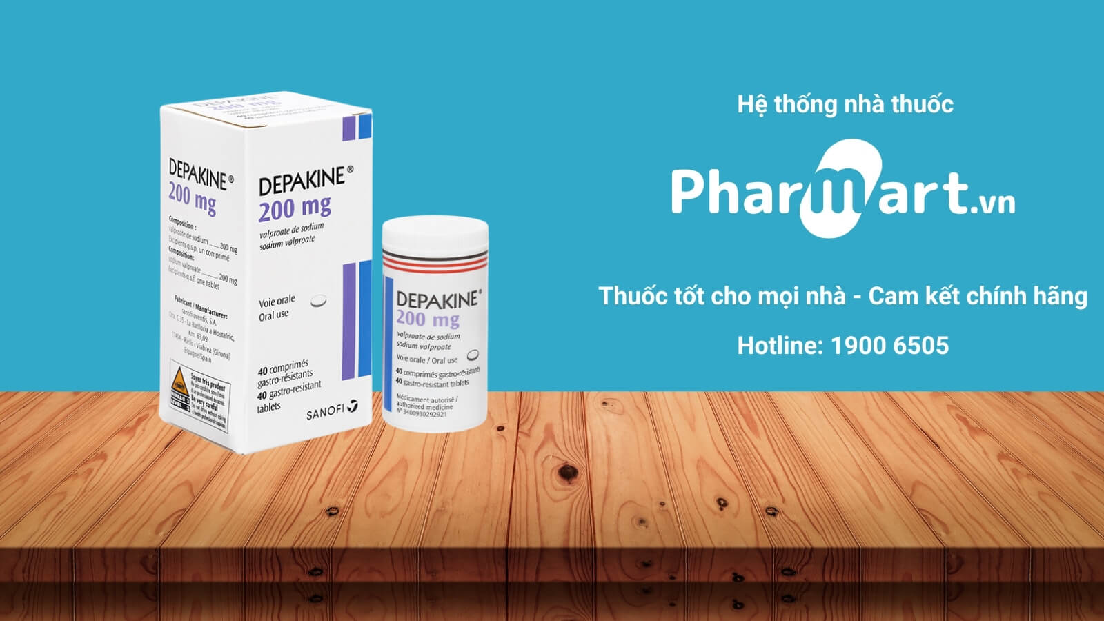 Mua thuốc Depakine 200mg ch&iacute;nh h&atilde;ng tại Hz888a.com