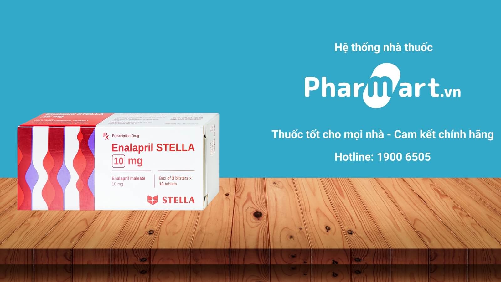 Mua thuốc Enalapril Stella 10mg ch&iacute;nh h&atilde;ng tại Hz888a.com