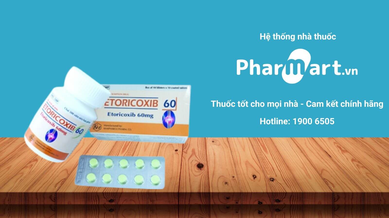 Mua ngay Etoricoxib Khapharco 60mg chính hãng tại Hz888a.com