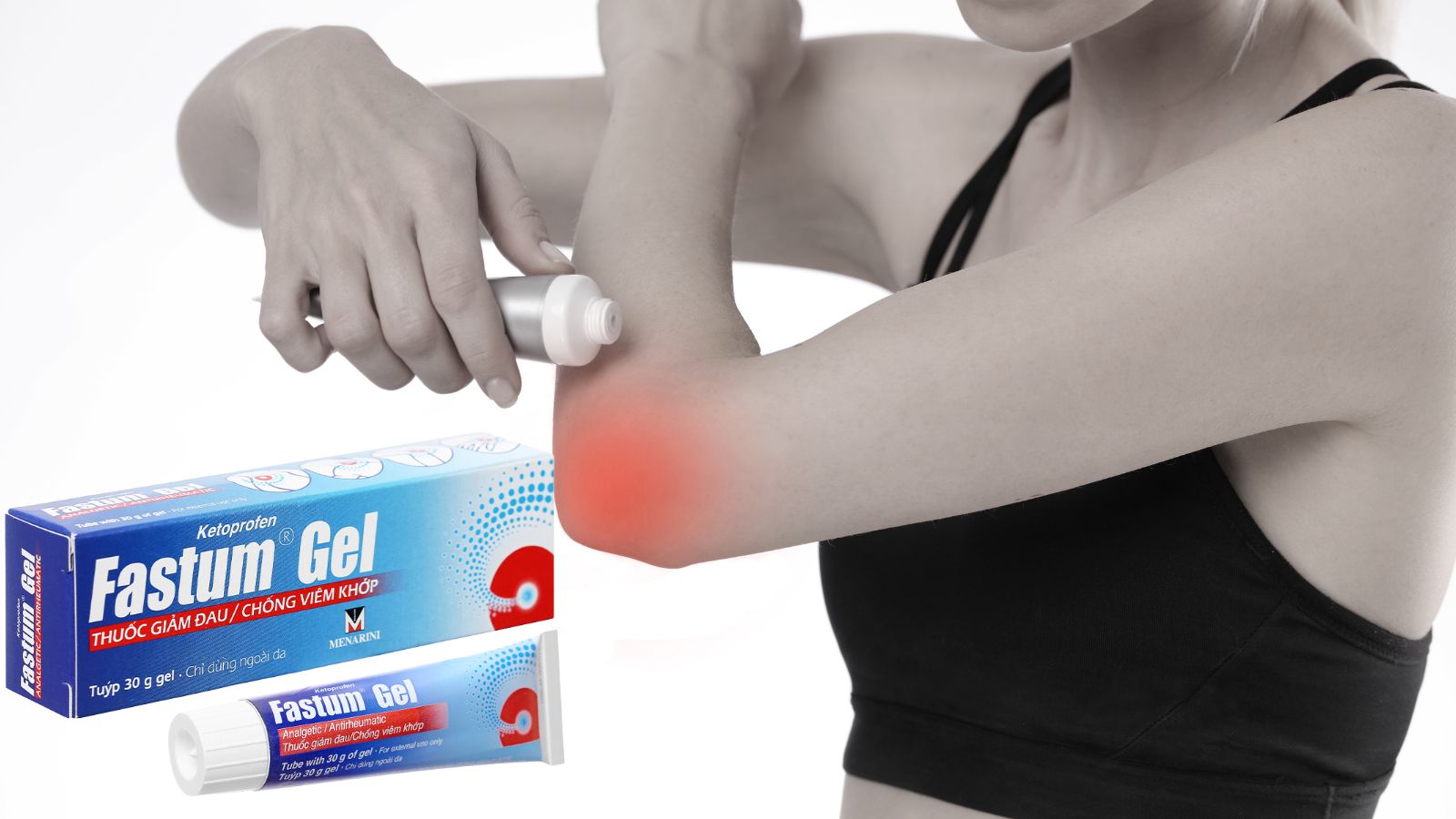 Ketoprofen 2.5% l&agrave; th&agrave;nh phần ch&iacute;nh của Gel Fastum