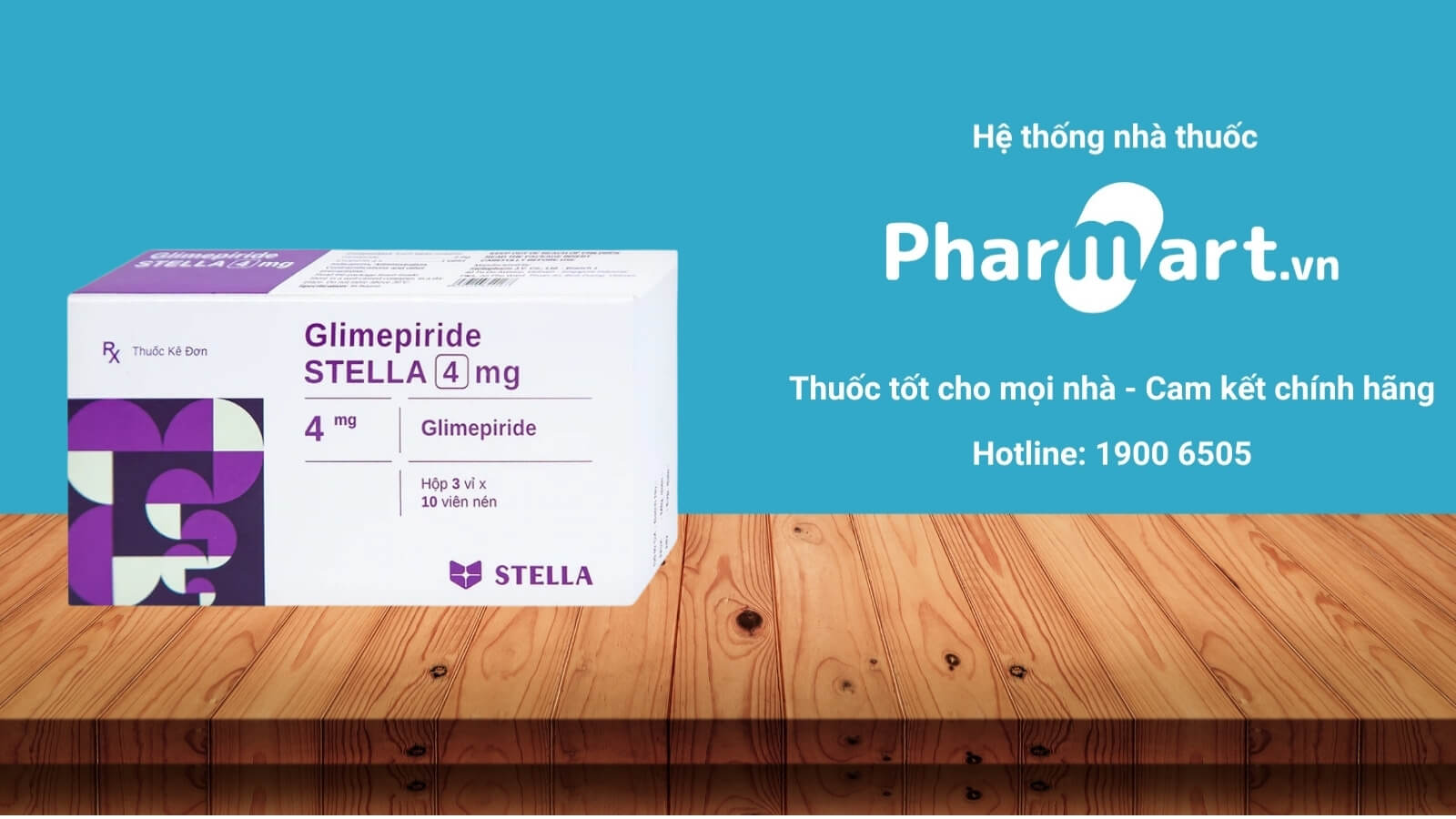 Mua ngay thuốc Glimepirde stella 4mg ch&iacute;nh h&atilde;ng tại Hz888a.com