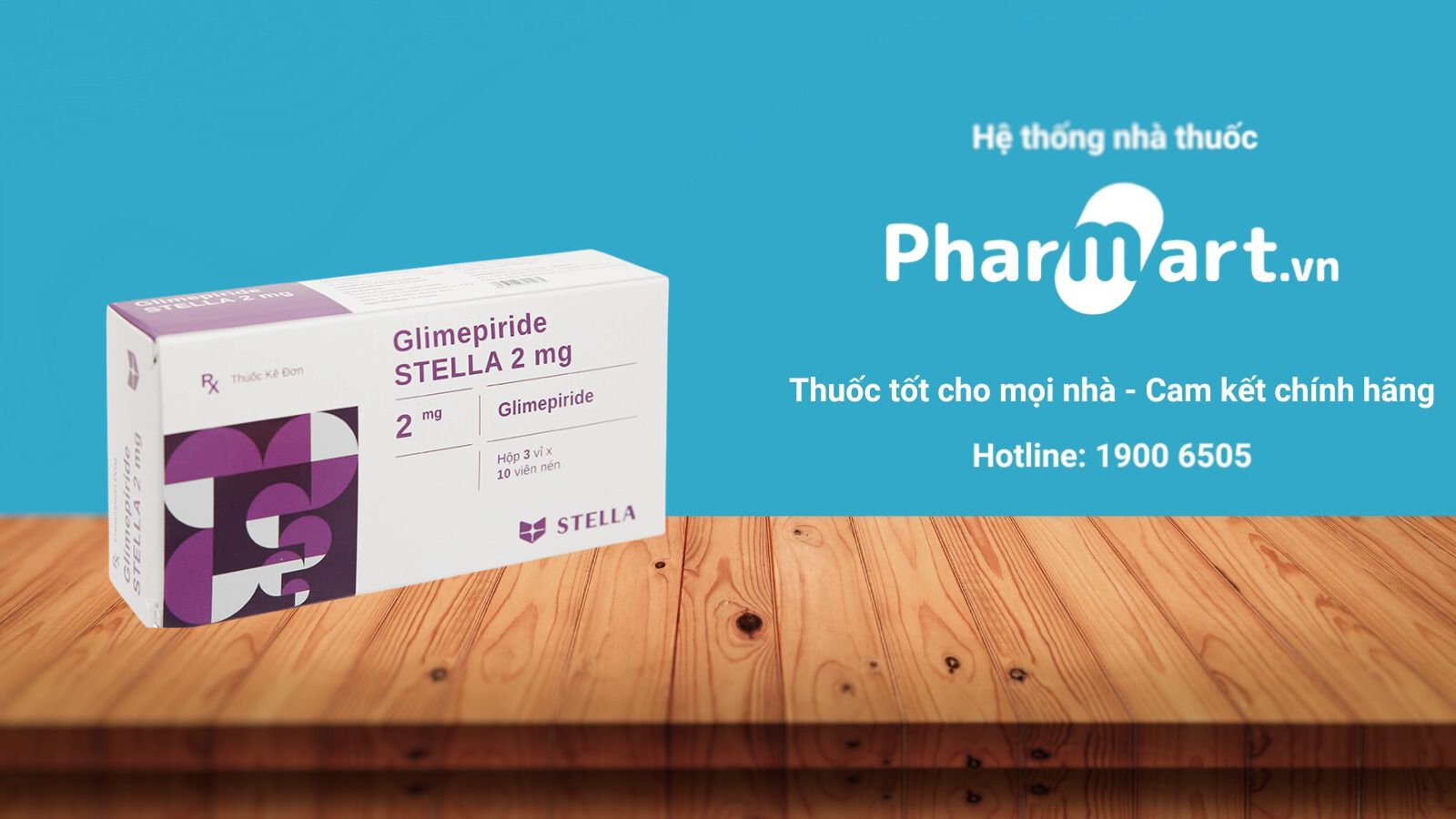 Mua ngay Glimepiride Stella 2mg tại Hz888a.com