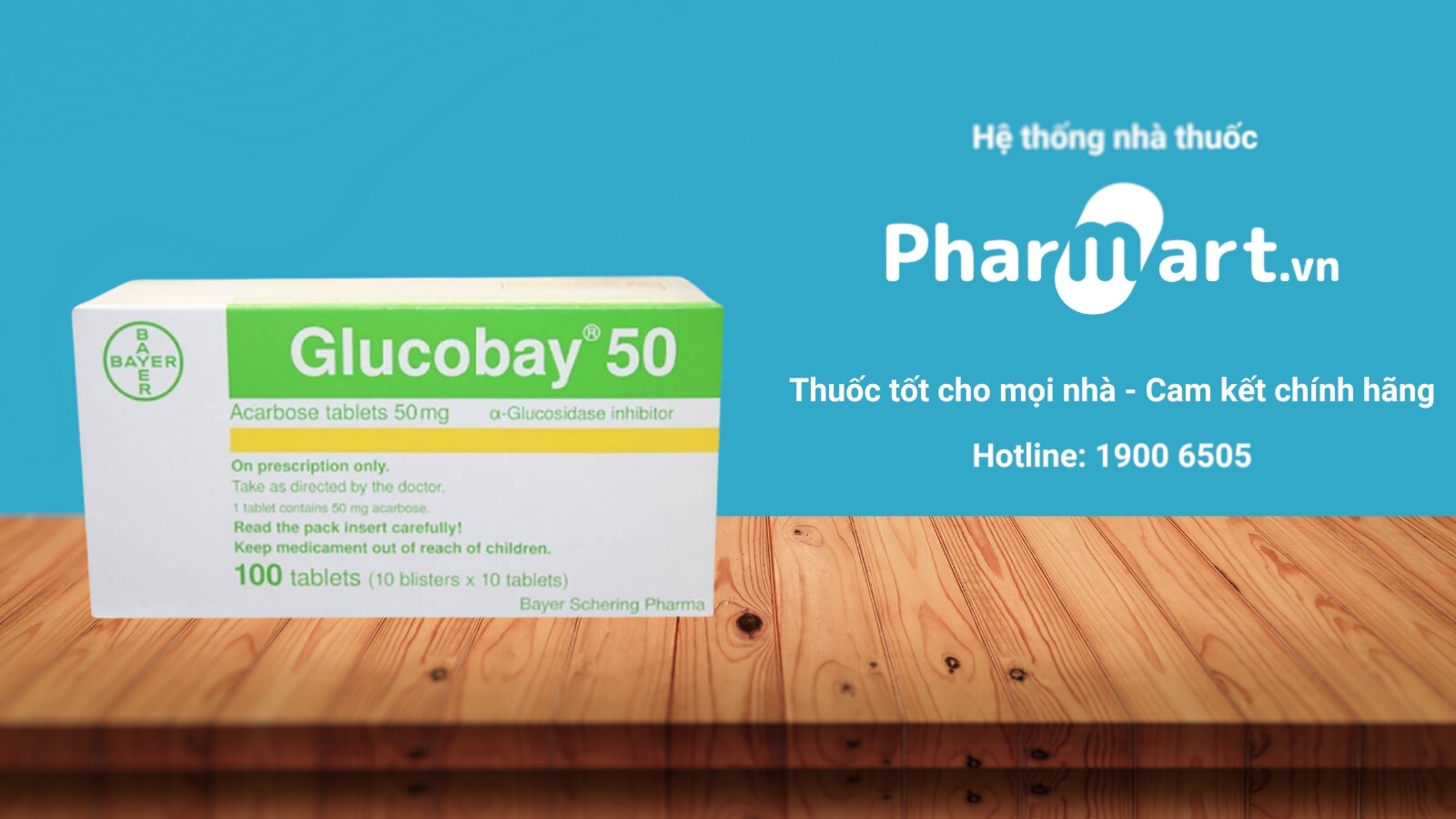Mua sản phẩm chính hãng Glucobay tại Hz888a.com