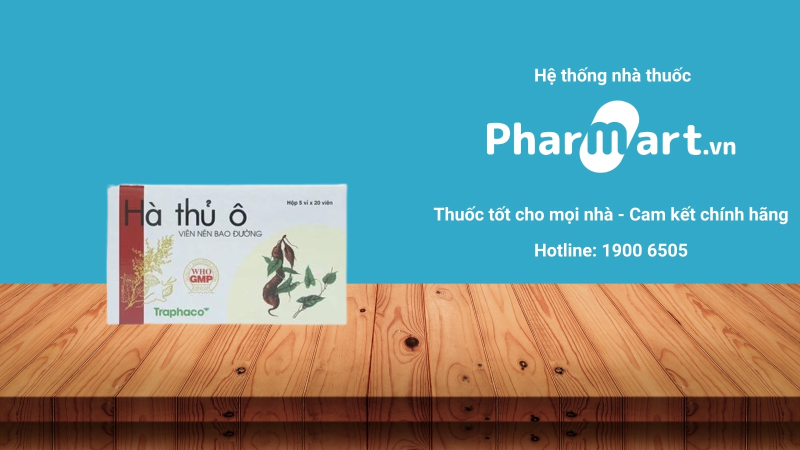 Mua ngay thuốc H&agrave; thủ &ocirc; Traphaco ch&iacute;nh h&atilde;ng tại Hz888a.com