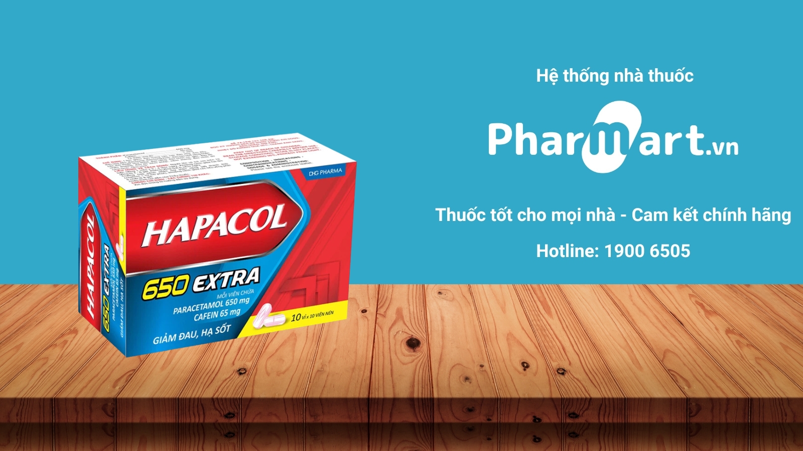 Mua ngay thuốc Hapacol 650 Extra ch&iacute;nh h&atilde;ng tại Hz888a.com