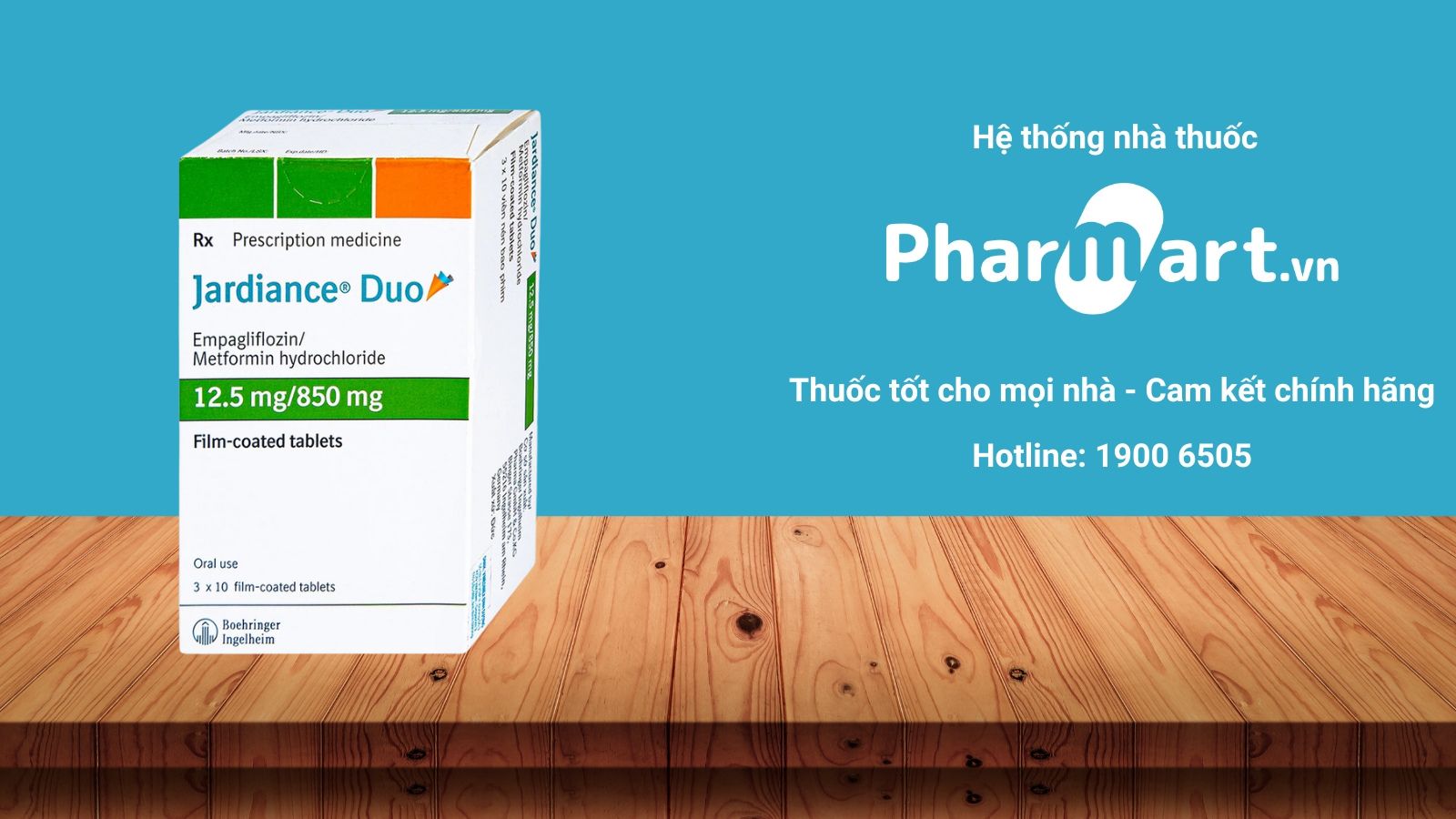 Mua ngay Jardiance duo 12.5mg/850mg tại Hz888a.com