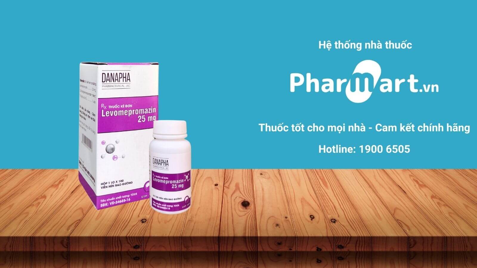 Mua ngay Levomepromazin 25mg Danapha ch&iacute;nh h&atilde;ng tại Hz888a.com