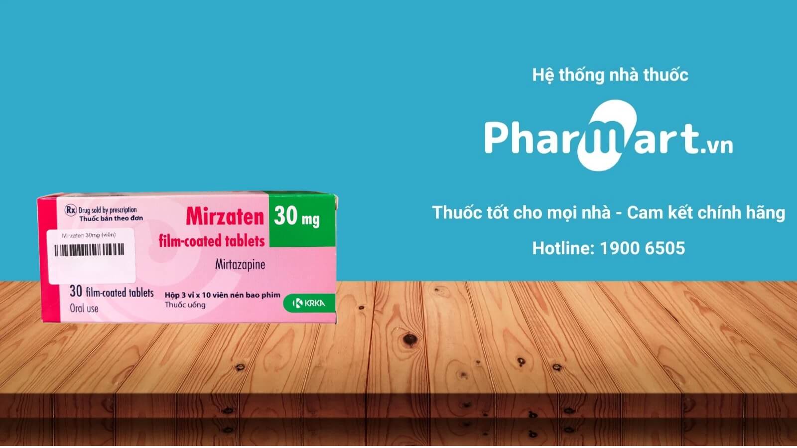 Mua ngay thuốc Mirzaten 30mg chính hãng tại HZ888Avn