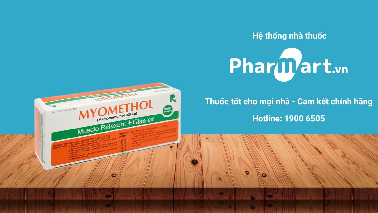 Mua ngay thuốc Myomethol 500mg tại Hz888a.com