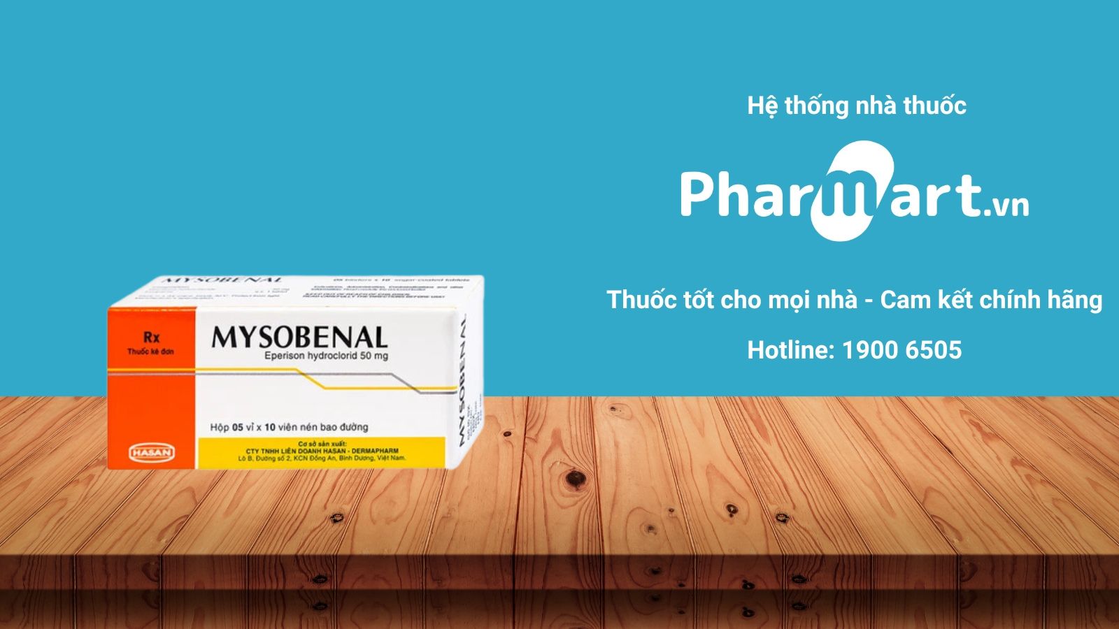 Mua ngay thuốc Mysobenal 50mg ch&iacute;nh h&atilde;ng tại Hz888a.com