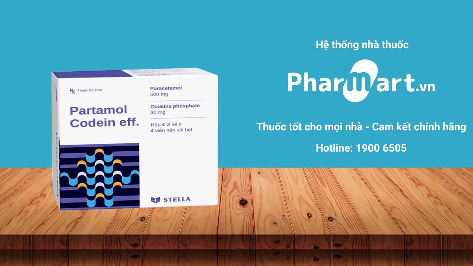 Mua thuốc Partamol Codein Eff chính hãng tại Hz888a.com