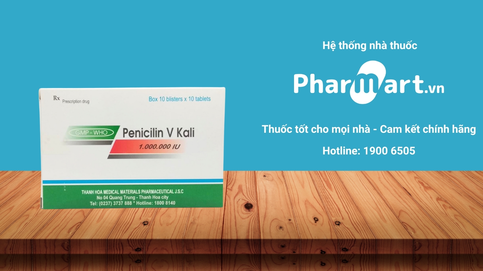 Mua ngay thuốc ốc Penicilin V Kali ch&iacute;nh h&atilde;ng tại Hz888a.com
