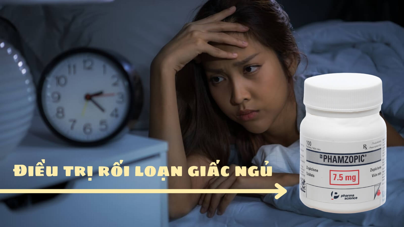 Phamzopic chứa Zopiclon - t&aacute;c động l&ecirc;n hệ thần kinh trung ương