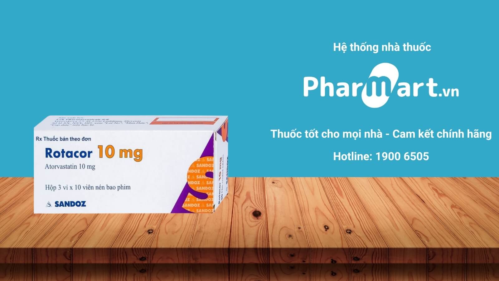 Mua Thuốc Rotacor 10mg ch&iacute;nh h&atilde;ng tại Hz888a.com