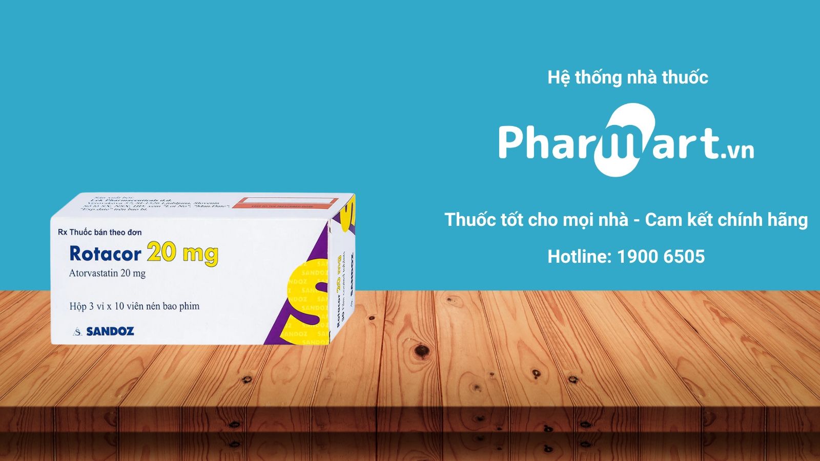 Mua ngay Rotacor 20mg tại Hz888a.com