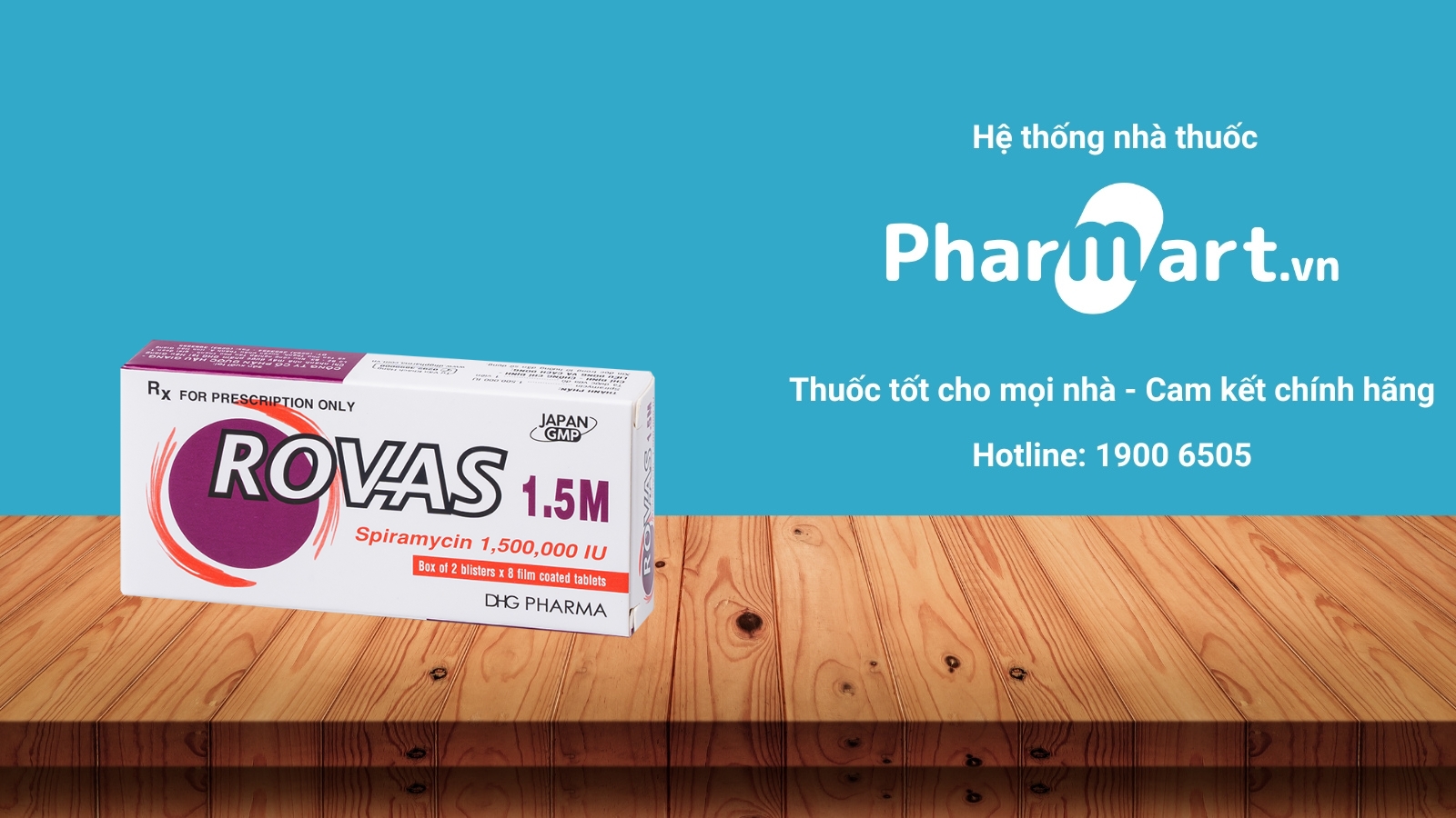 Mua ngay thuốc Rovas 1.5M ch&iacute;nh h&atilde;ng tại Hz888a.com