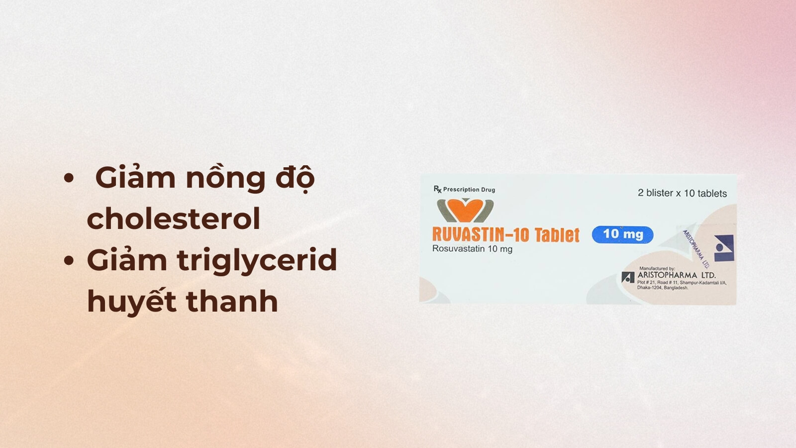 Thuốc gi&uacute;p l&agrave;m giảm lượng cholesterol trong m&aacute;u