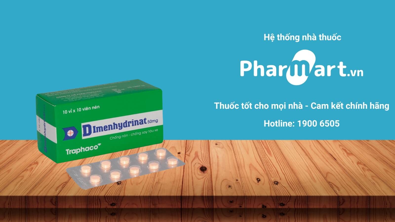 Mua Thuốc Dimenhydrinate Traphaco ch&iacute;nh h&atilde;ng tại Hz888a.com