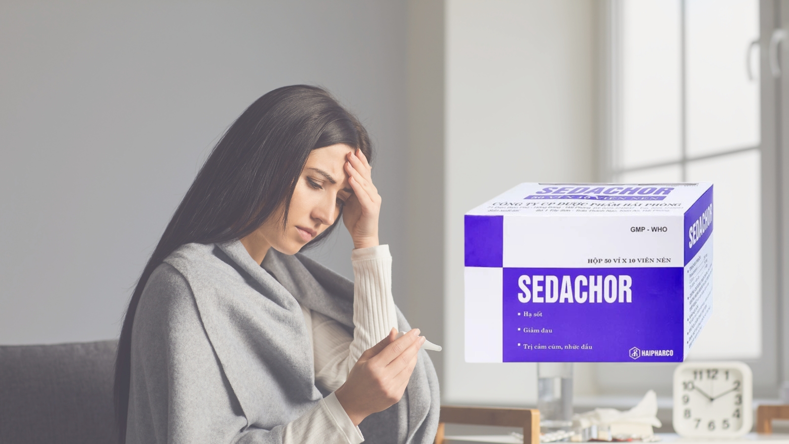 Thuốc Sedachor kết hợp hai hoạt chất Paracetamol v&agrave; Cafein vừa gi&uacute;p gia tăng hiệu quả giảm đau, hạ sốt vừa gi&uacute;p tỉnh t&aacute;o, tập trung, cải thiện t&acirc;m trạng v&agrave; năng lượng