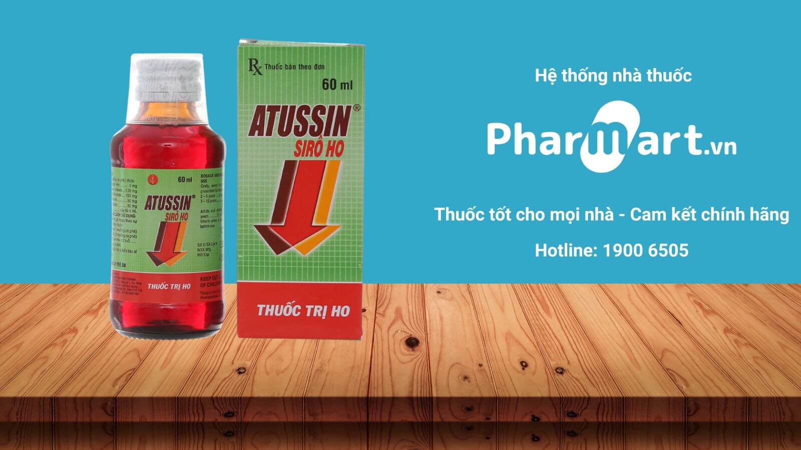Mua ngay Siro Atussin ch&iacute;nh h&atilde;ng tại Hz888a.com