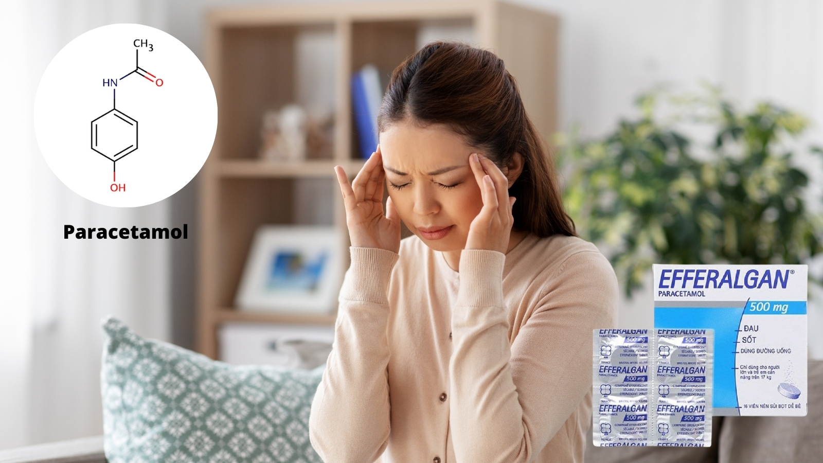 Thuốc Efferalgan 500mg được chỉ định trong c&aacute;c trường hợp hạ sốt v&agrave; đau. 