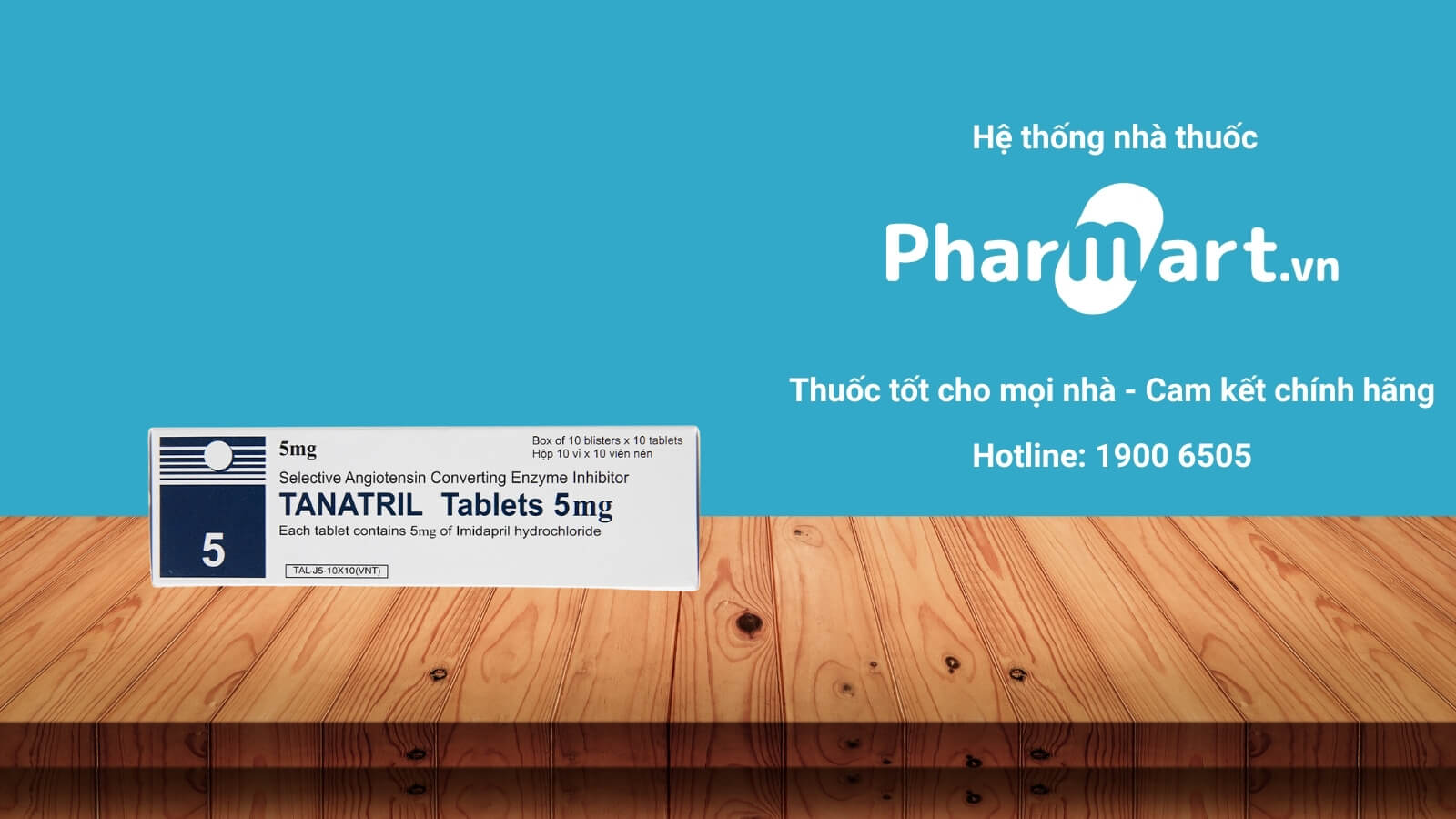 Mua Thuốc Tanatril 5mg chính hãng tại Hz888a.com