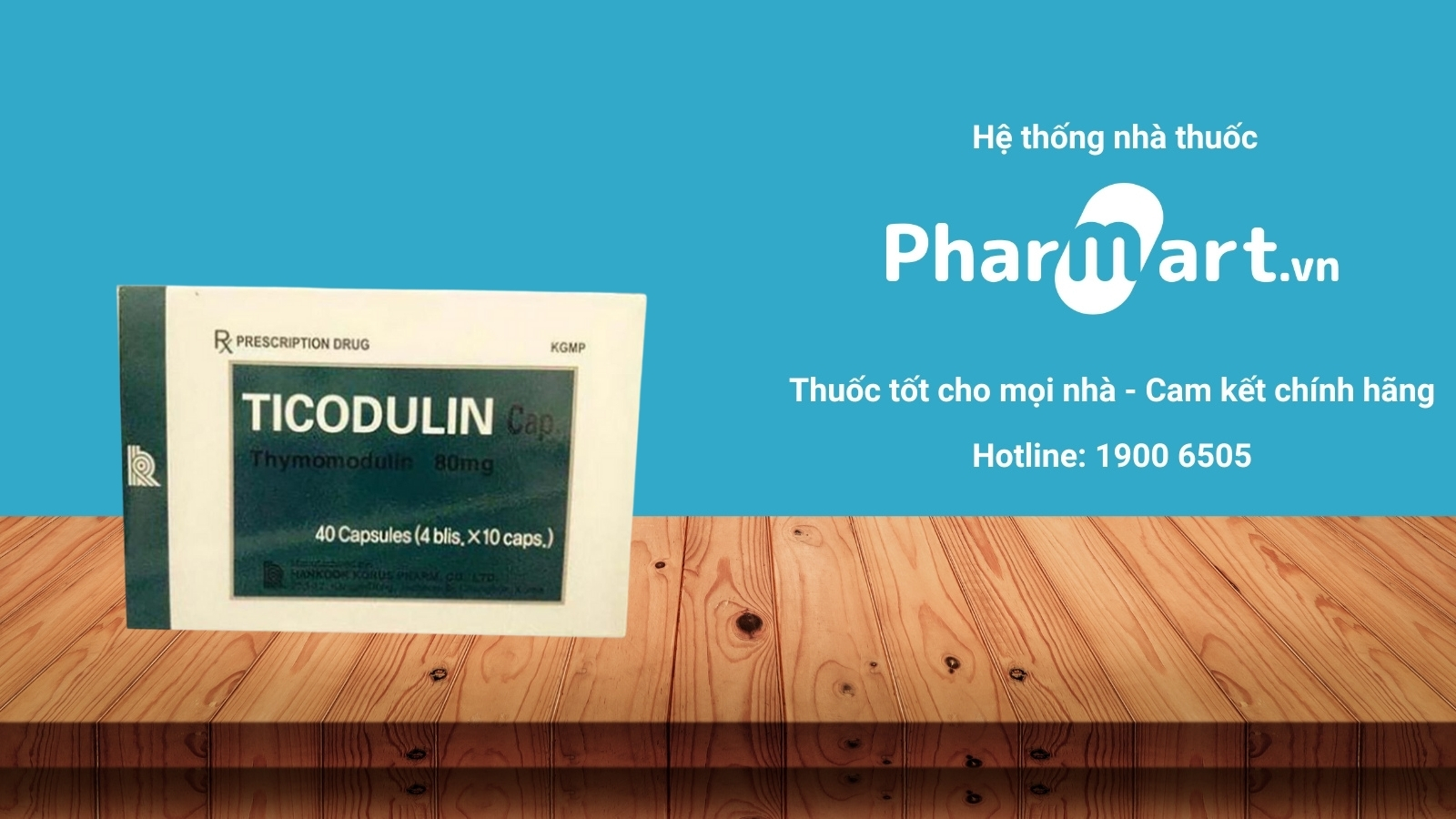 Mua ngay thuốc Ticodulin 80mg ch&iacute;nh h&atilde;ng tại Hz888a.com