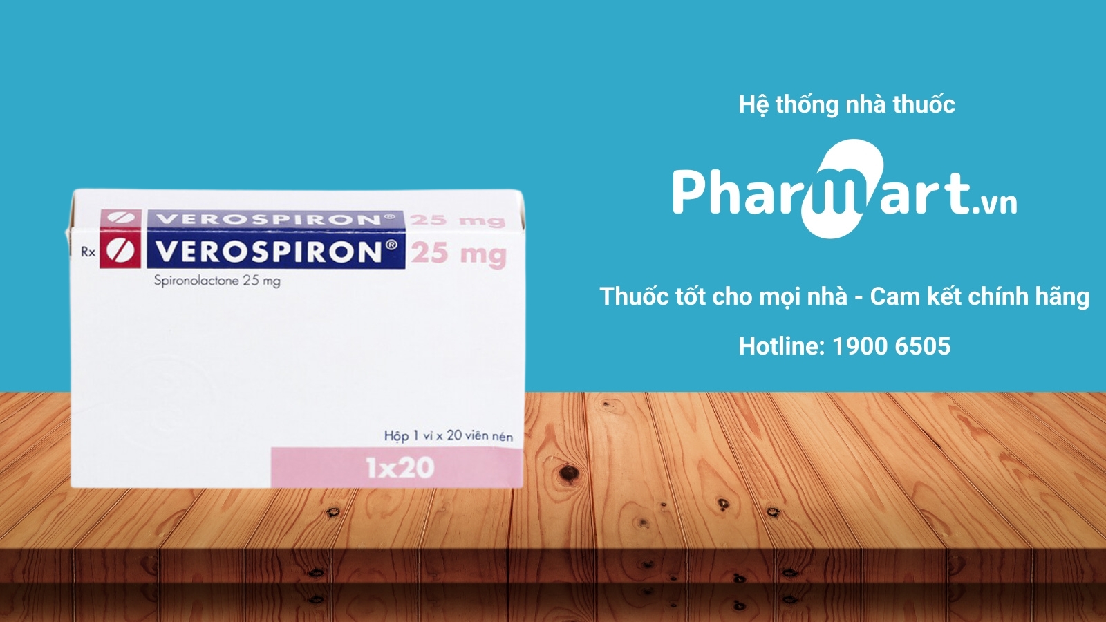 Mua ngay thuốc Verospiron 25mg ch&iacute;nh h&atilde;ng tại Hz888a.com