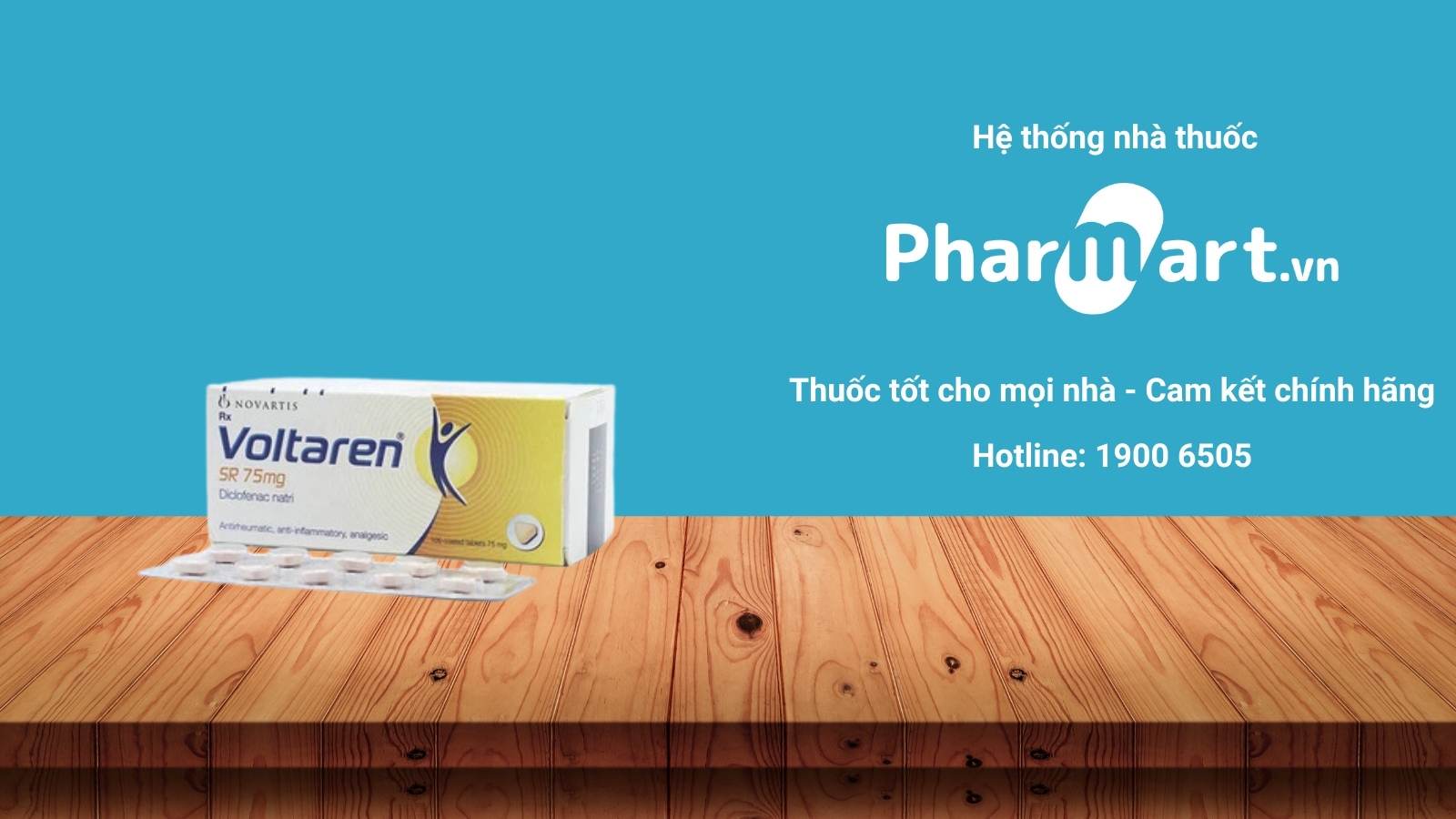 Mua ngay thuốc Voltaren SR 75mg ch&iacute;nh h&atilde;ng tại Hz888a.com