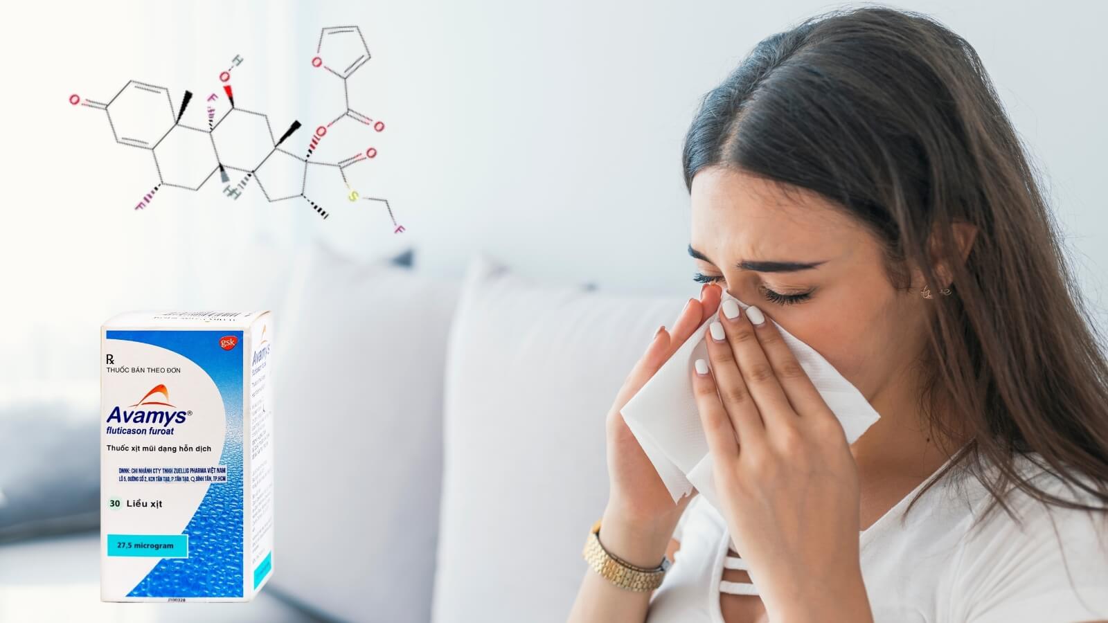 Thuốc xịt mũi Avamys 30 liều xịt l&agrave;m giảm c&aacute;c triệu chứng của bệnh vi&ecirc;m mũi dị ứng