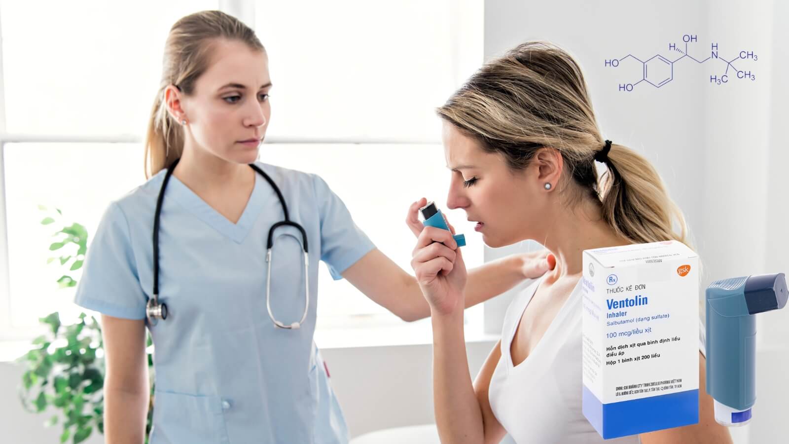 Salbutamol c&oacute; t&aacute;c dụng gi&atilde;n cơ trơn phế quản