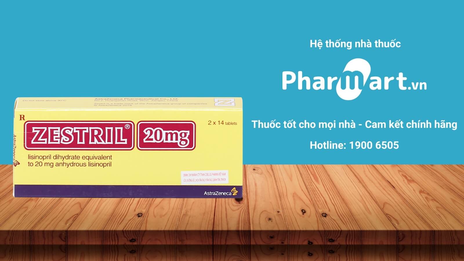 Mua thuốc Zestril 20mg chính hãng tại Hz888a.com