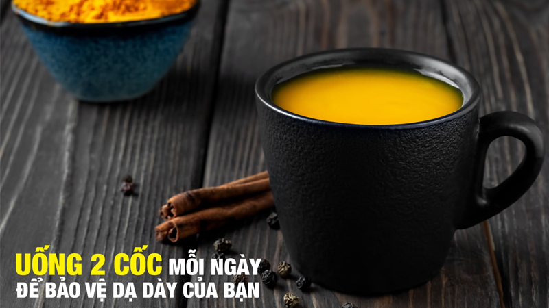 Uống 1 - 2 cốc tinh bột nghệ Curcumin 3C để bảo vệ dạ d&agrave;y