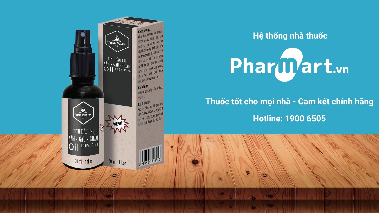 Tinh Dầu Trị Nấm - G&agrave;u - Ch&agrave;m 30ml đang được b&aacute;n ch&iacute;nh h&atilde;ng tại Nh&agrave; thuốc Hz888a.com
