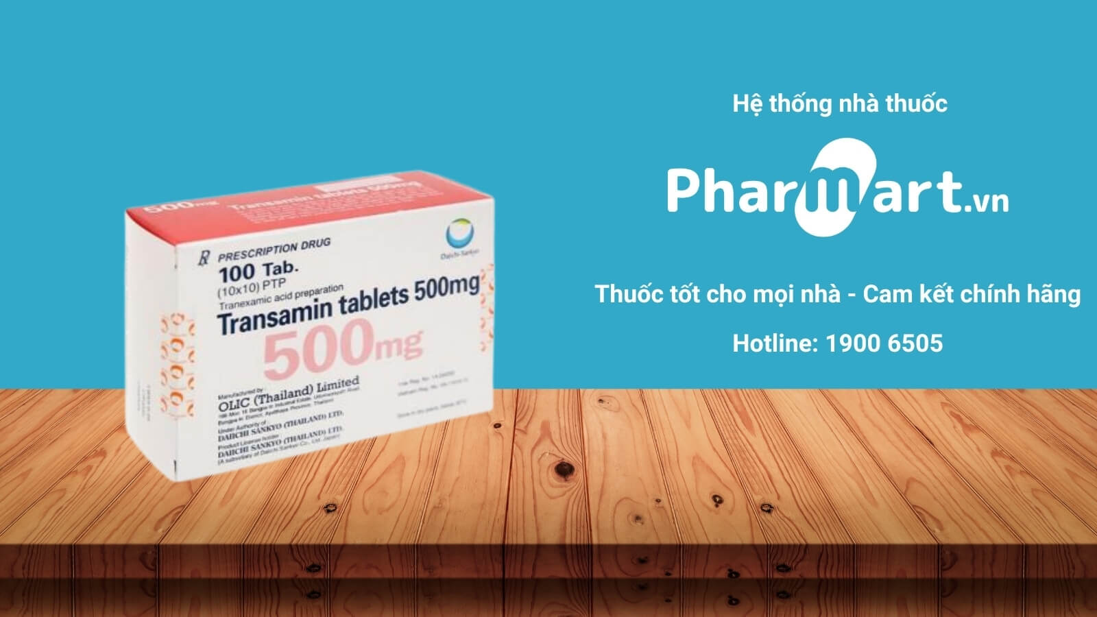 Mua Thuốc Transamin 500mg ch&iacute;nh h&atilde;ng tại Hz888a.com